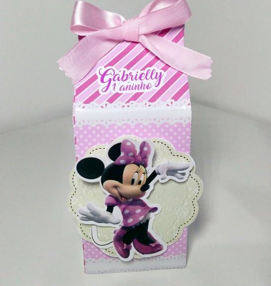Caixa Milk - Minnie Rosa