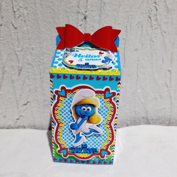 Caixa Milk - os Smurfs