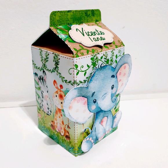 Caixa Milk - Safari Aquarela