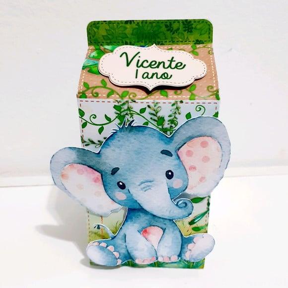 Caixa Milk - Safari Aquarela
