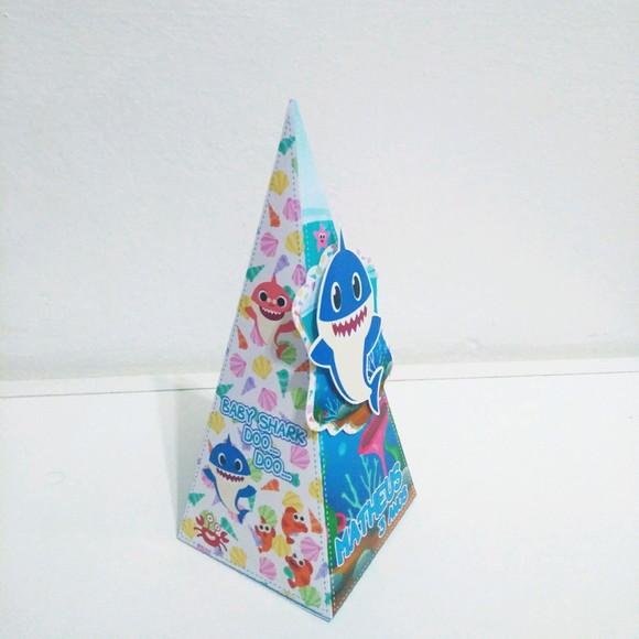 Caixa Pirâmide - Baby Shark