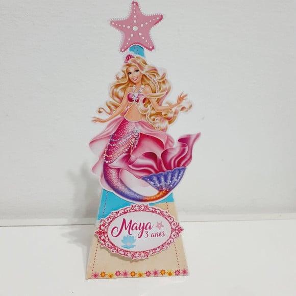 Caixa Piramide - Barbie Sereia