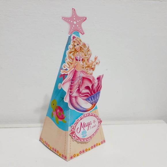 Caixa Piramide - Barbie Sereia