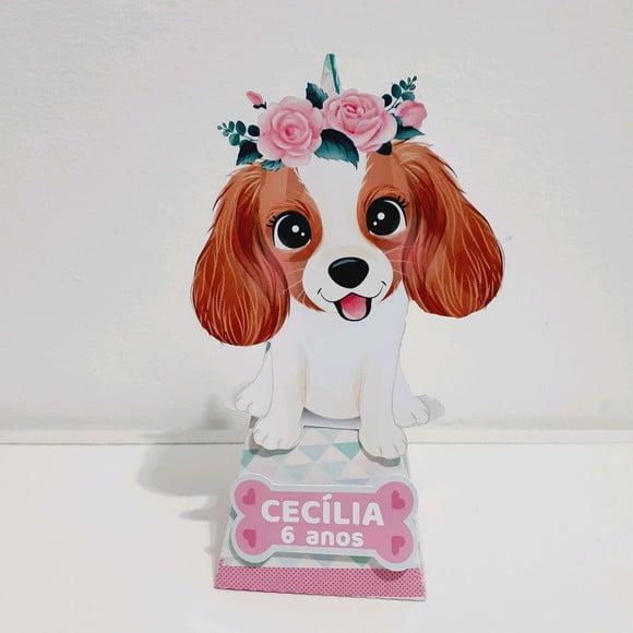 Caixa Pirâmide - Cachorrinhas