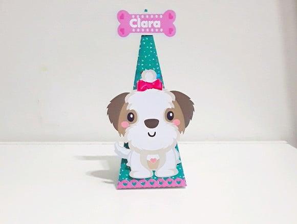 Caixa Pirâmide - Cachorrinho