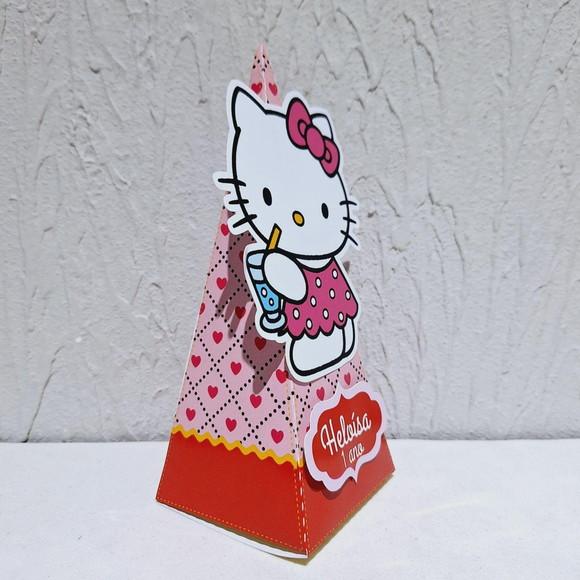 Caixa Piramide - Hello Kitty