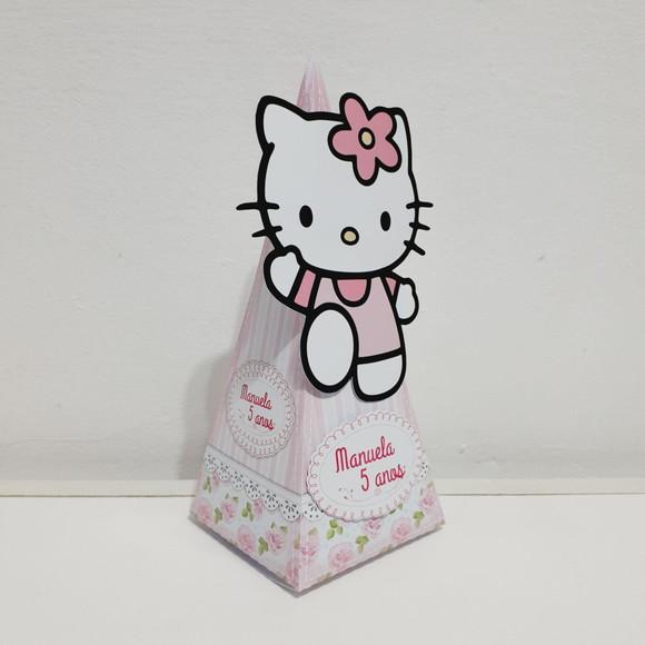 Caixa Piramide - Hello Kitty