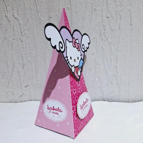 Caixa Piramide - Hello Kitty Pink