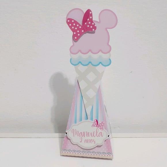 Caixa Piramide - Minnie Confeiteira
