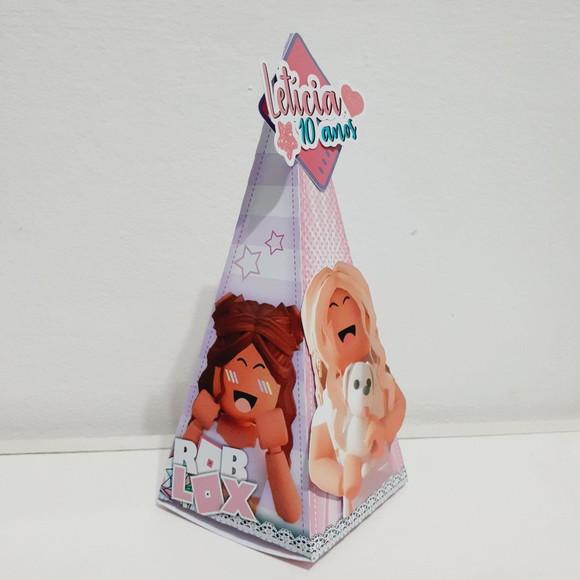 Caixa Piramide - Roblox Rosa