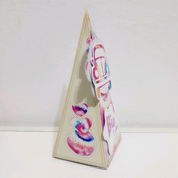 Caixa Piramide - Tie Dye