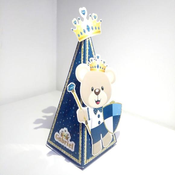 Caixa Piramide - Ursinho Realeza