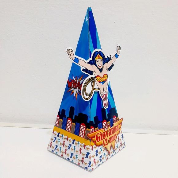 Caixa Piramide -mulher Maravilha
