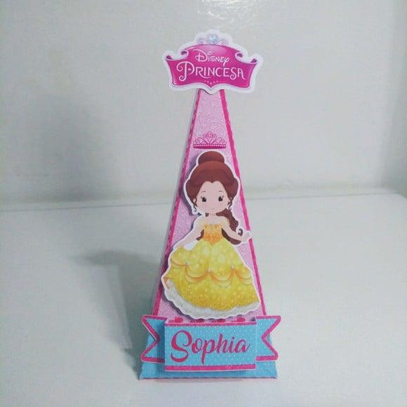 Caixa Piramide- Princesas Cute