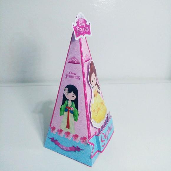 Caixa Piramide- Princesas Cute