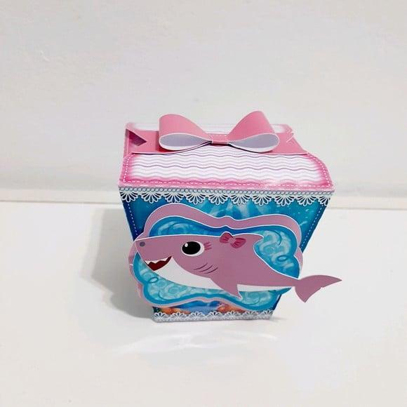 Caixa Sushi - Baby Shark Rosa