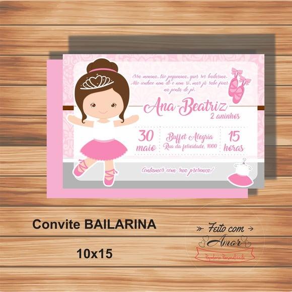 Convite Bailarina