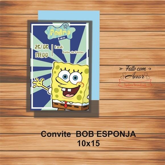 Convite Bob Esponja