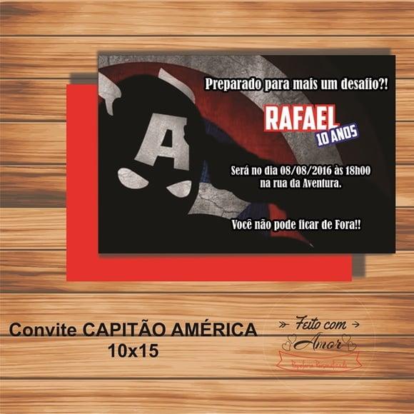 Convite Capitão América