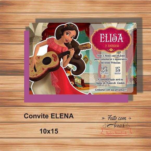Convite Elena de Avalor Ii