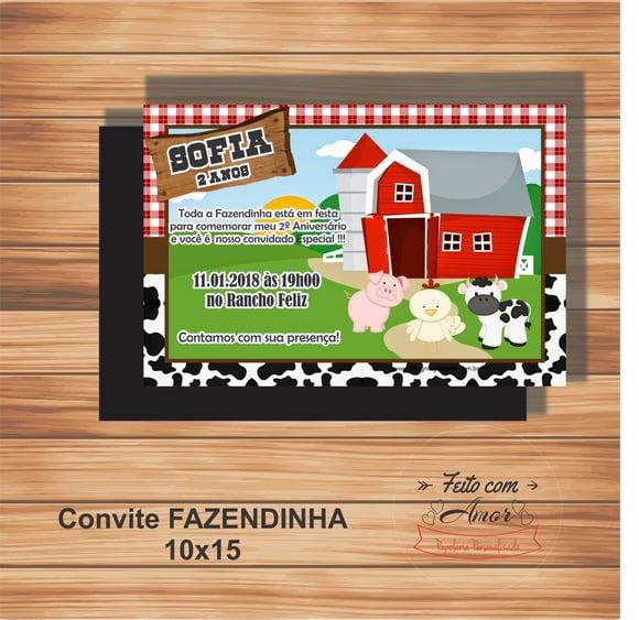 Convite Fazendinha