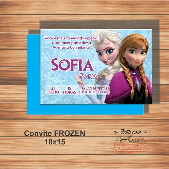 Convite Frozen 10x15