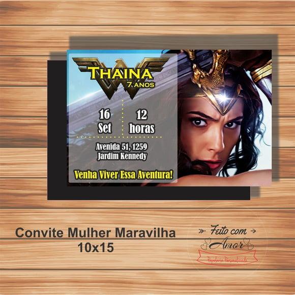 Convite Mulher Maravilha