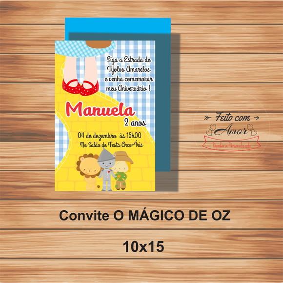 Convite o Mágico de Oz