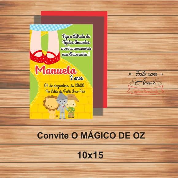 Convite o Mágico de Oz