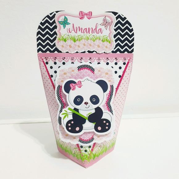 Coração - Panda Rosa