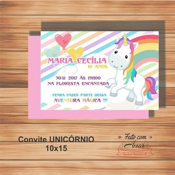 Convite Unicórnio