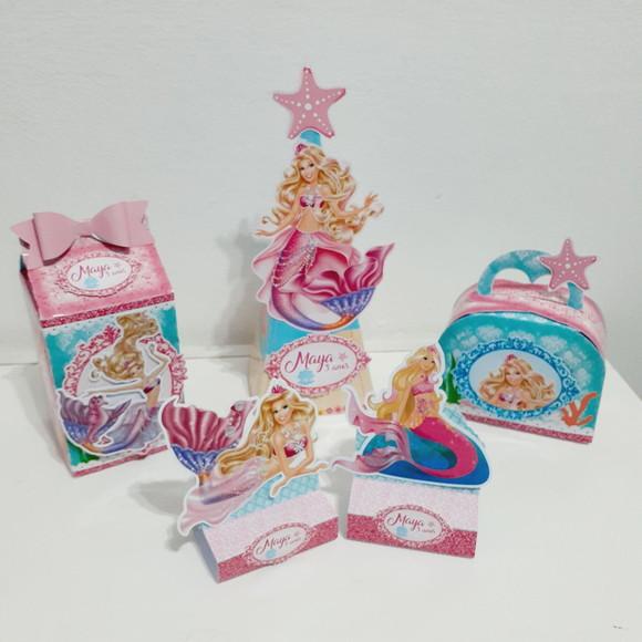 Kit Barbie Sereia (50 Itens)