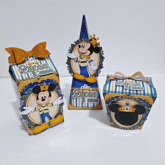 Kit Caixinha - Mickey Realeza ( 30 Itens )