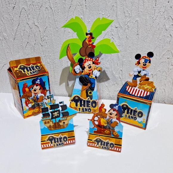 Kit Caixinha - Mickey Pirata ( 50 Itens )