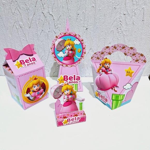 Kit Caixinha - Princesa Peach (40 Itens)