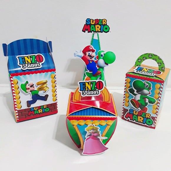 Kit Caixinha - Super Mário Bros (40 Itens)