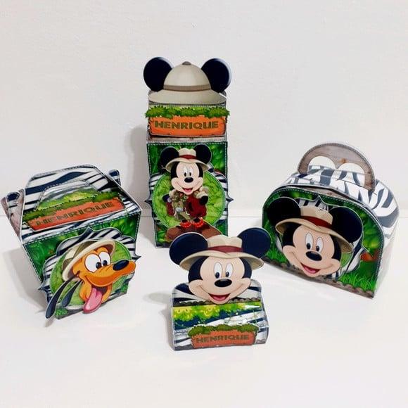 Kit Caixinha -mickey Safari ( 40 Itens )