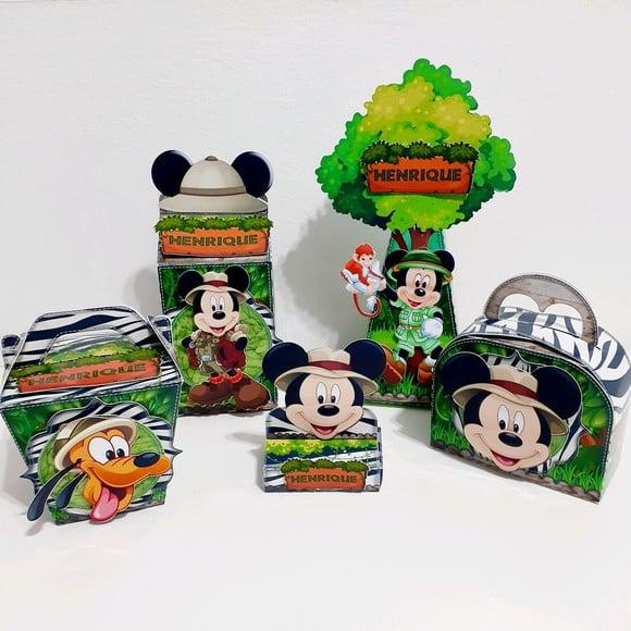 Kit Caixinha -mickey Safari ( 50 Itens )