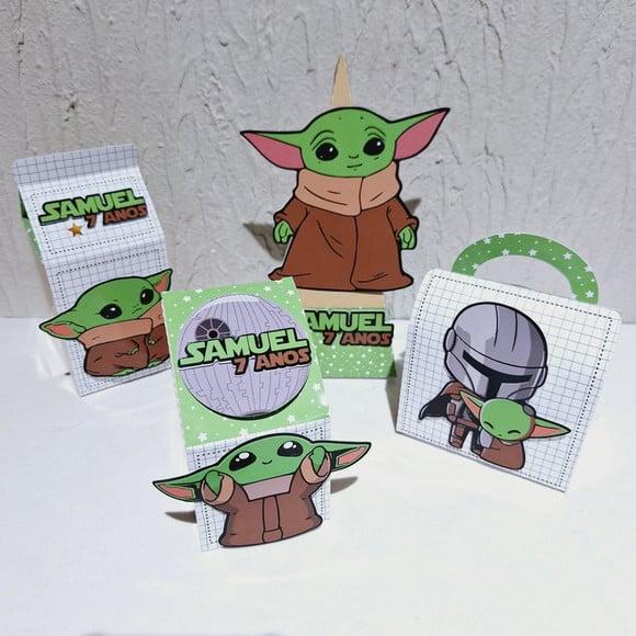 Kit Caixinhas - Baby Yoda (40 Itens)