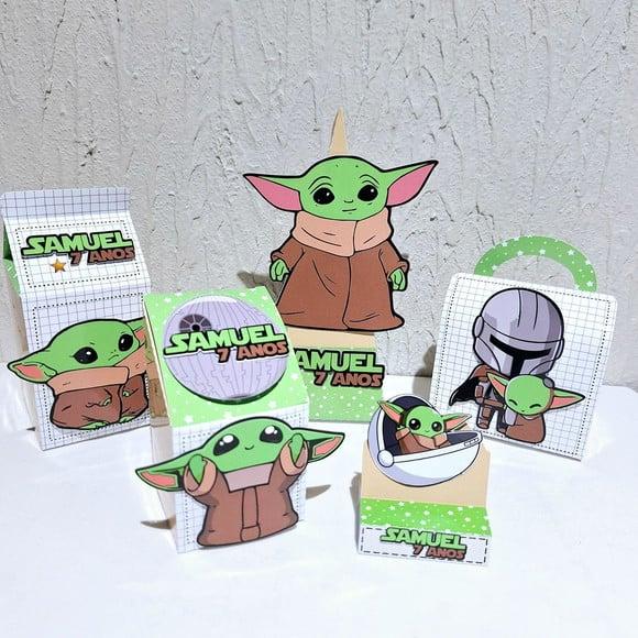 Kit Caixinhas - Baby Yoda ( 50 Itens)