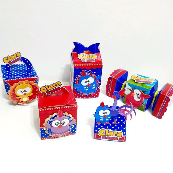 Kit Caixinhas - Galinha Pintadinha Toy ( 50 Itens )