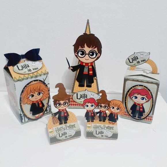 Kit Caixinhas - Harry Potter Cute (50 Itens)