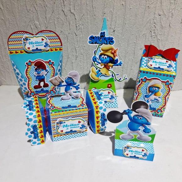 Kit Caixinhas - os Smurfs ( 50 Itens)
