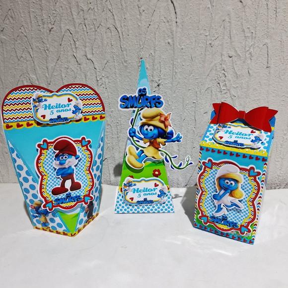Kit Caixinhas - os Smurfs (30 Itens)