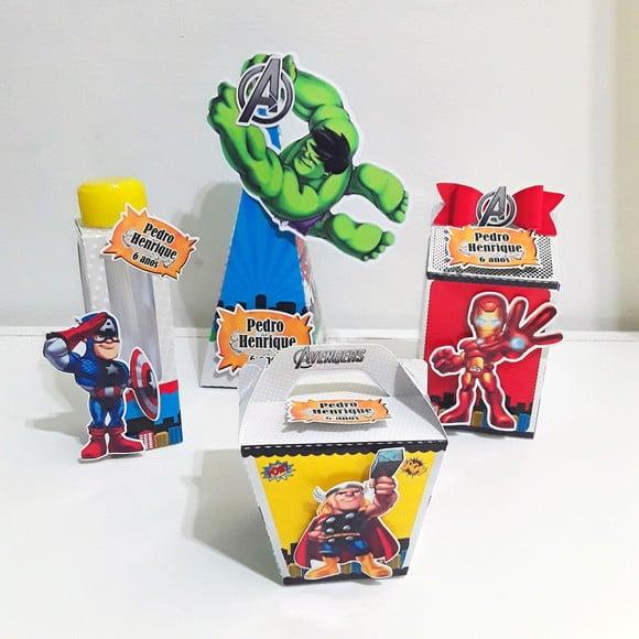 Kit Caixinhas - os Vingadores