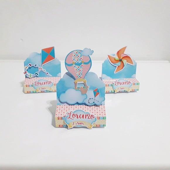 Kit Caixinhas - Pipa, Balão e Catavento ( 12 Itens )