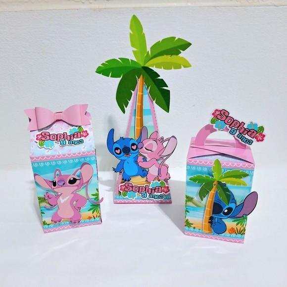 Kit Caixinhas - Stitch e Angel (30 Itens)