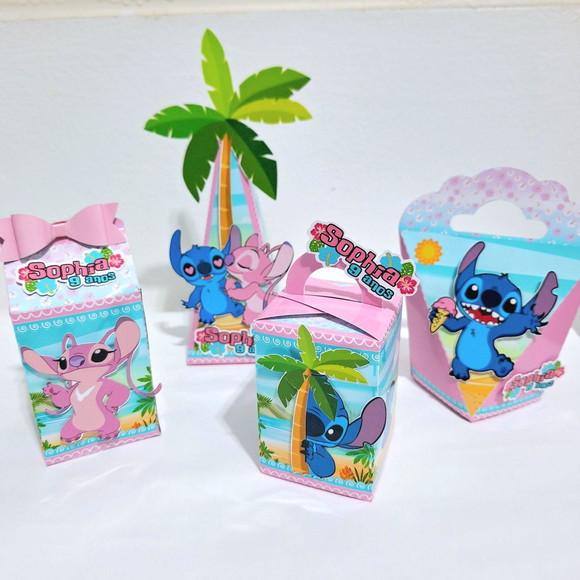 Kit Caixinhas - Stitch e Angel (40 Itens)