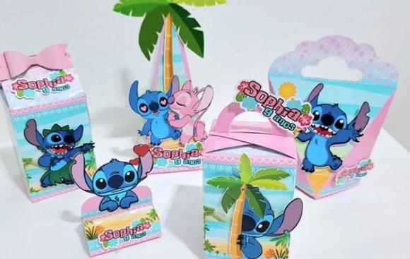 Kit Caixinhas - Stitch e Angel (50 Itens + 25 Porta Bis)