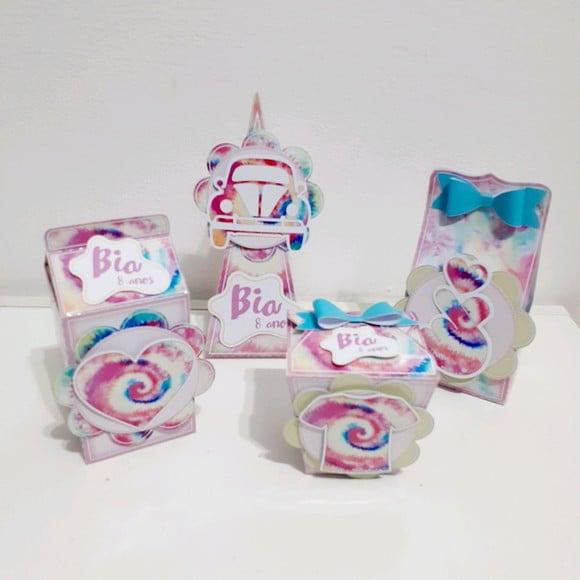 Kit Caixinhas - Tie Dye ( 40 Itens )